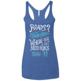 T-Shirts Vintage Royal / X-Small Back to the Future Women's Triblend Racerback Tank