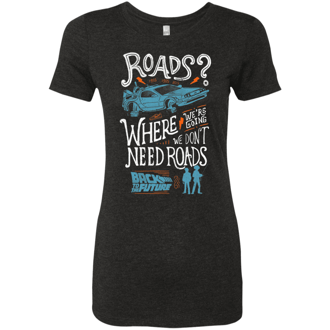 T-Shirts Vintage Black / S Back to the Future Women's Triblend T-Shirt