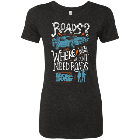 T-Shirts Vintage Black / S Back to the Future Women's Triblend T-Shirt