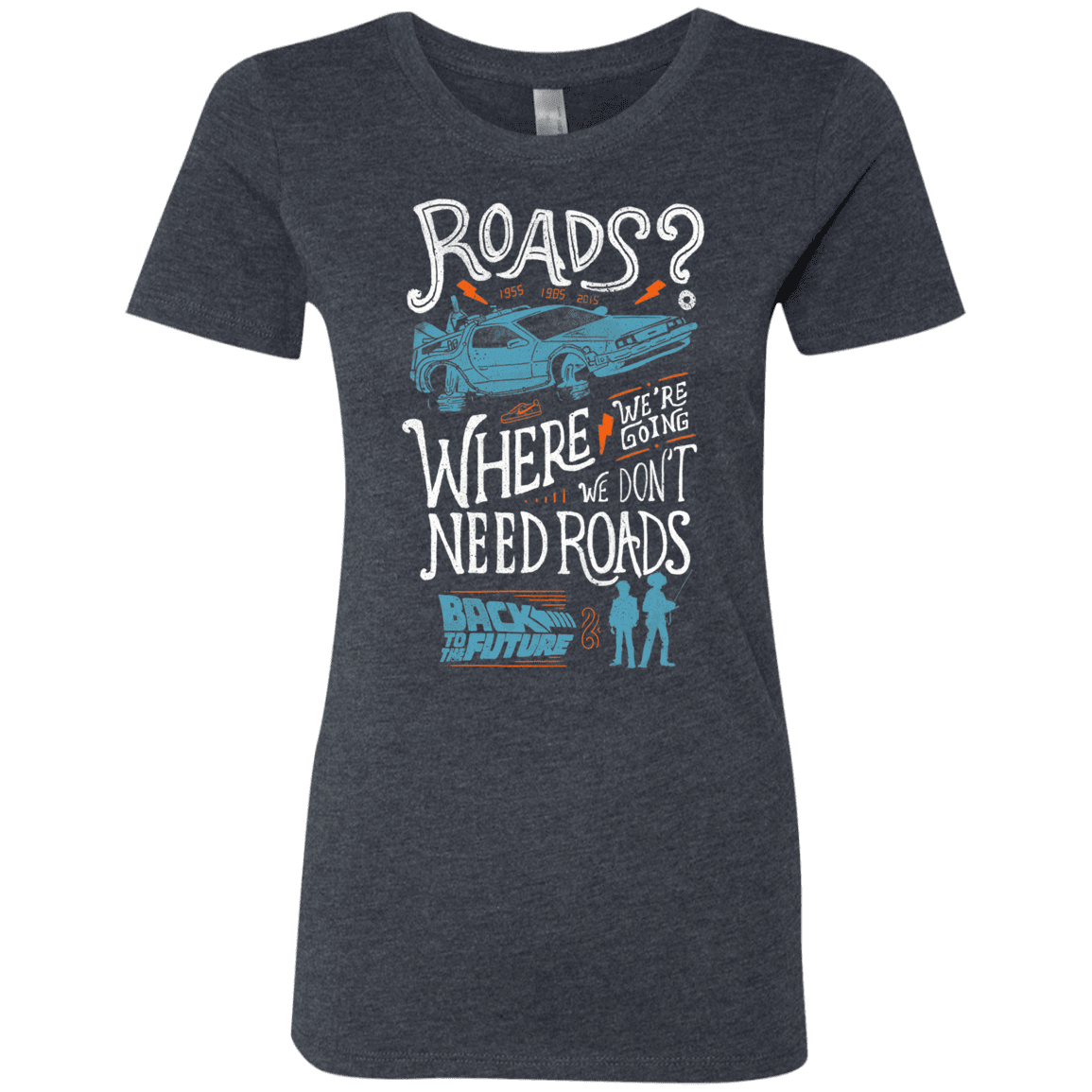 T-Shirts Vintage Navy / S Back to the Future Women's Triblend T-Shirt