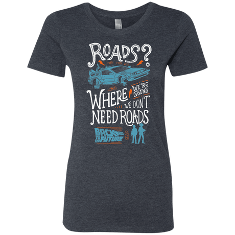 T-Shirts Vintage Navy / S Back to the Future Women's Triblend T-Shirt