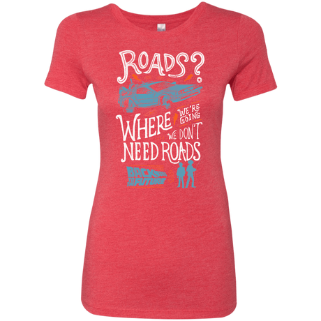 T-Shirts Vintage Red / S Back to the Future Women's Triblend T-Shirt