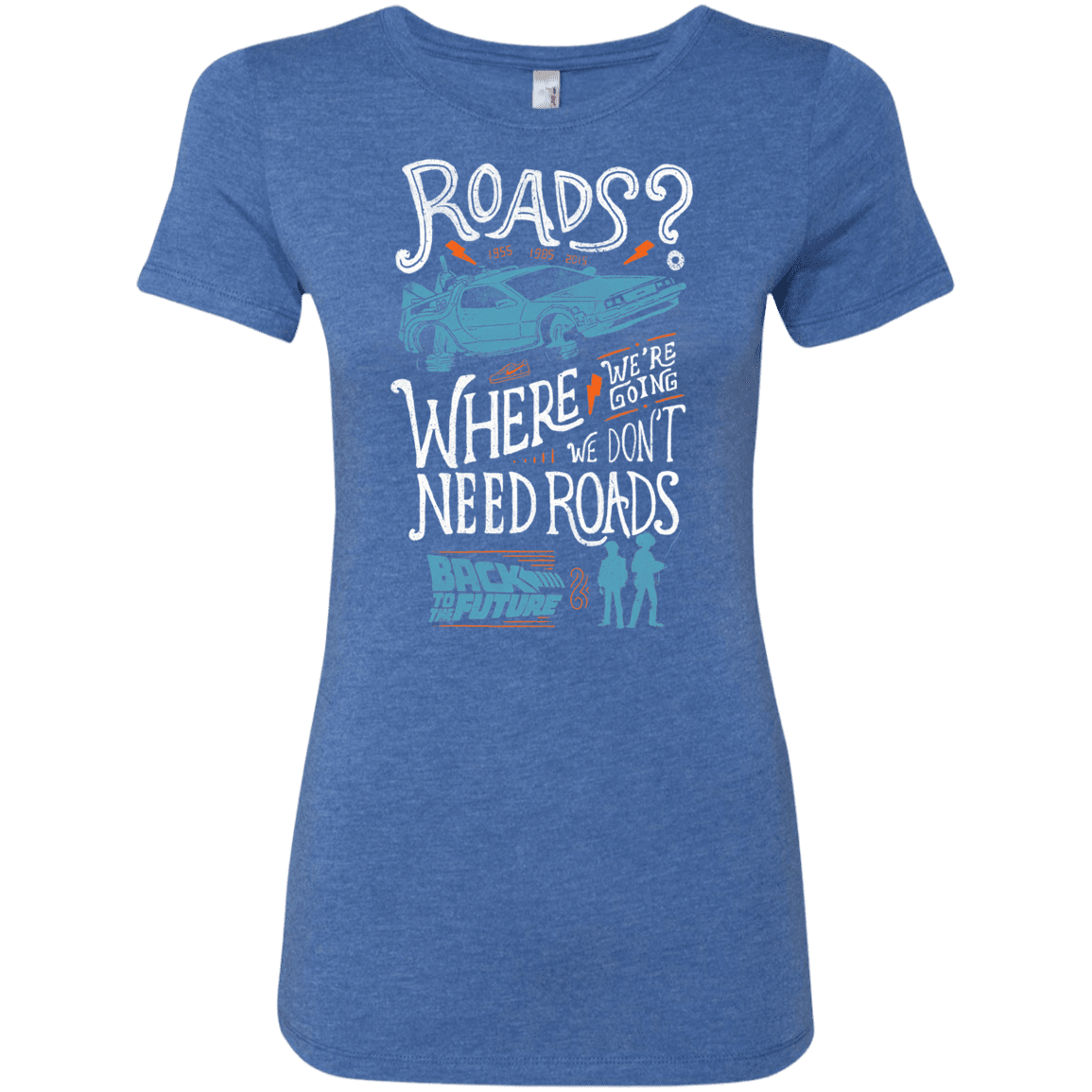 T-Shirts Vintage Royal / S Back to the Future Women's Triblend T-Shirt