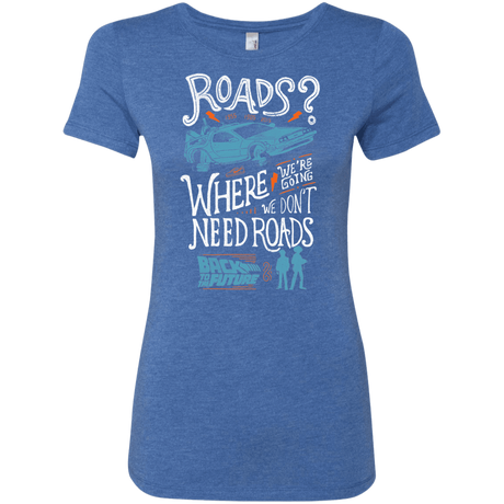 T-Shirts Vintage Royal / S Back to the Future Women's Triblend T-Shirt