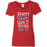 T-Shirts Red / S Back to the Future Women's V-Neck T-Shirt