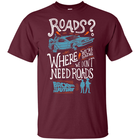 T-Shirts Maroon / YXS Back to the Future Youth T-Shirt