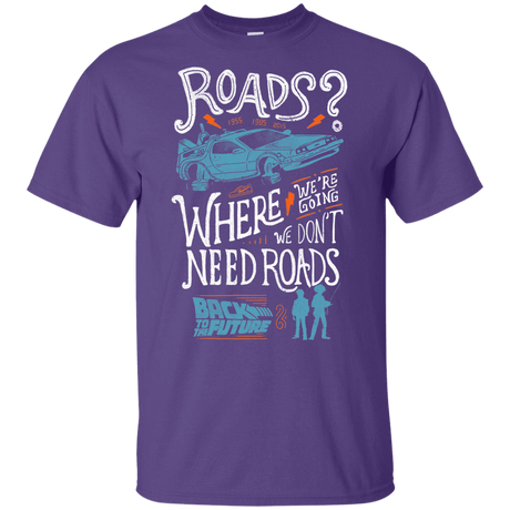 T-Shirts Purple / YXS Back to the Future Youth T-Shirt