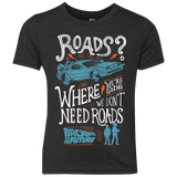 T-Shirts Vintage Black / YXS Back to the Future Youth Triblend T-Shirt