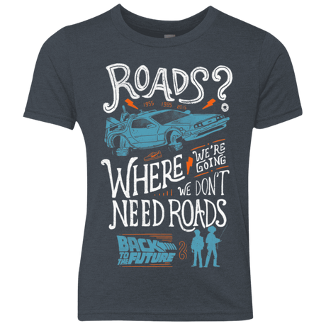 T-Shirts Vintage Navy / YXS Back to the Future Youth Triblend T-Shirt