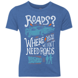 T-Shirts Vintage Royal / YXS Back to the Future Youth Triblend T-Shirt