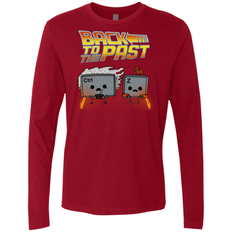 T-Shirts Cardinal / Small Back To The Past Men's Premium Long Sleeve