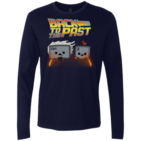 T-Shirts Midnight Navy / Small Back To The Past Men's Premium Long Sleeve
