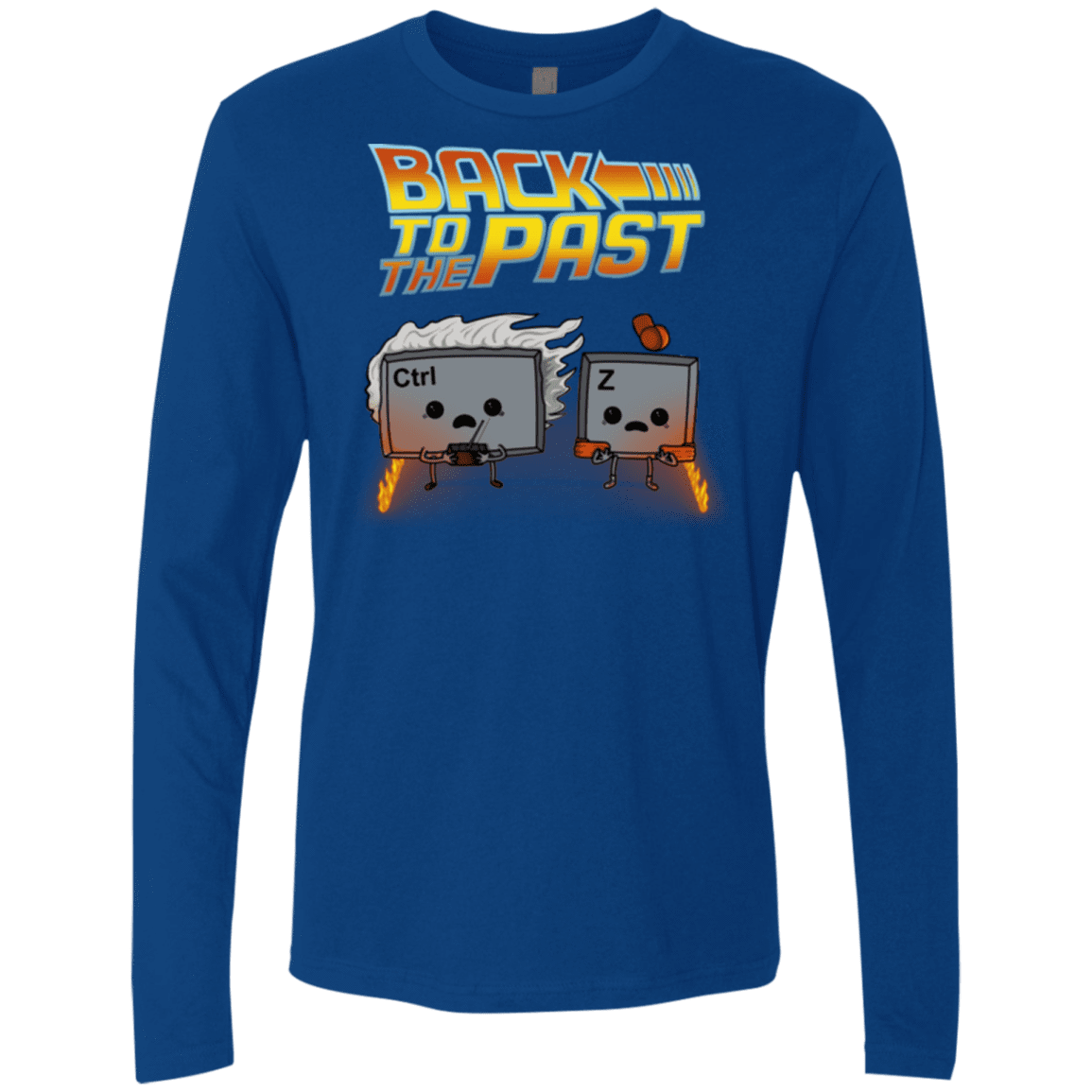 T-Shirts Royal / Small Back To The Past Men's Premium Long Sleeve