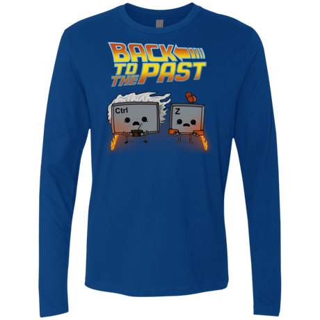 T-Shirts Royal / Small Back To The Past Men's Premium Long Sleeve