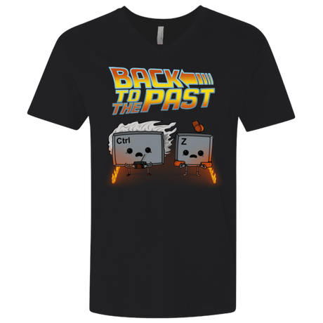 T-Shirts Black / X-Small Back To The Past Men's Premium V-Neck