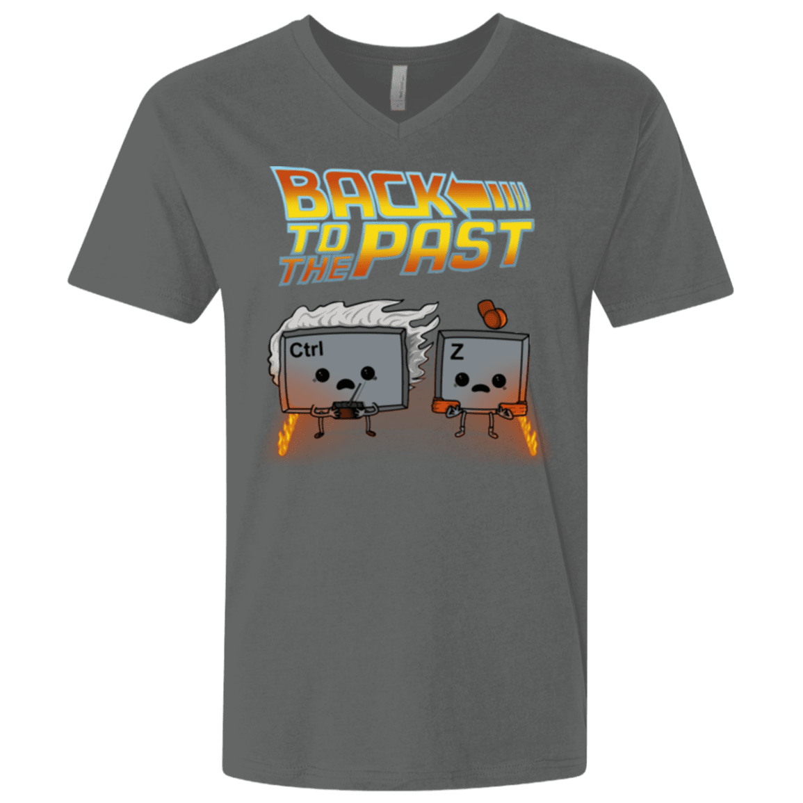 T-Shirts Heavy Metal / X-Small Back To The Past Men's Premium V-Neck