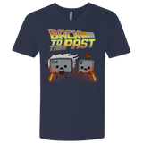 T-Shirts Midnight Navy / X-Small Back To The Past Men's Premium V-Neck