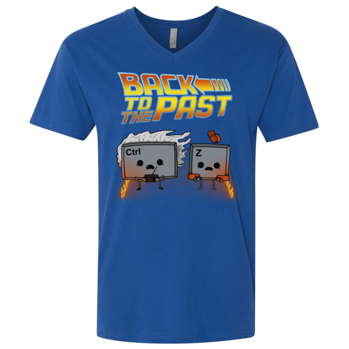 T-Shirts Royal / X-Small Back To The Past Men's Premium V-Neck