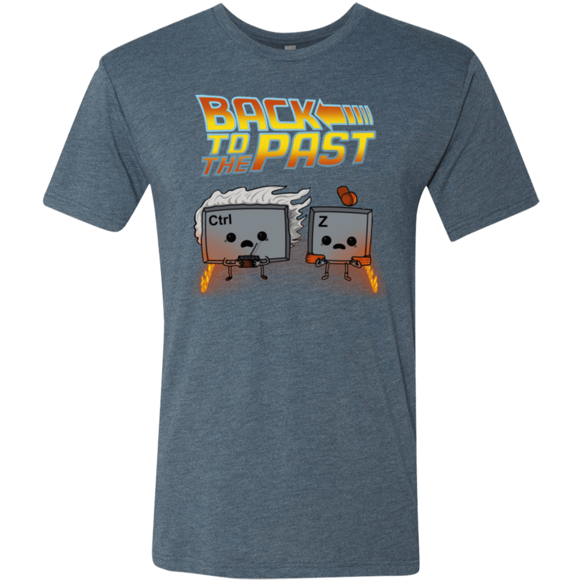 T-Shirts Indigo / Small Back To The Past Men's Triblend T-Shirt