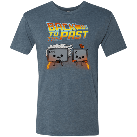 T-Shirts Indigo / Small Back To The Past Men's Triblend T-Shirt