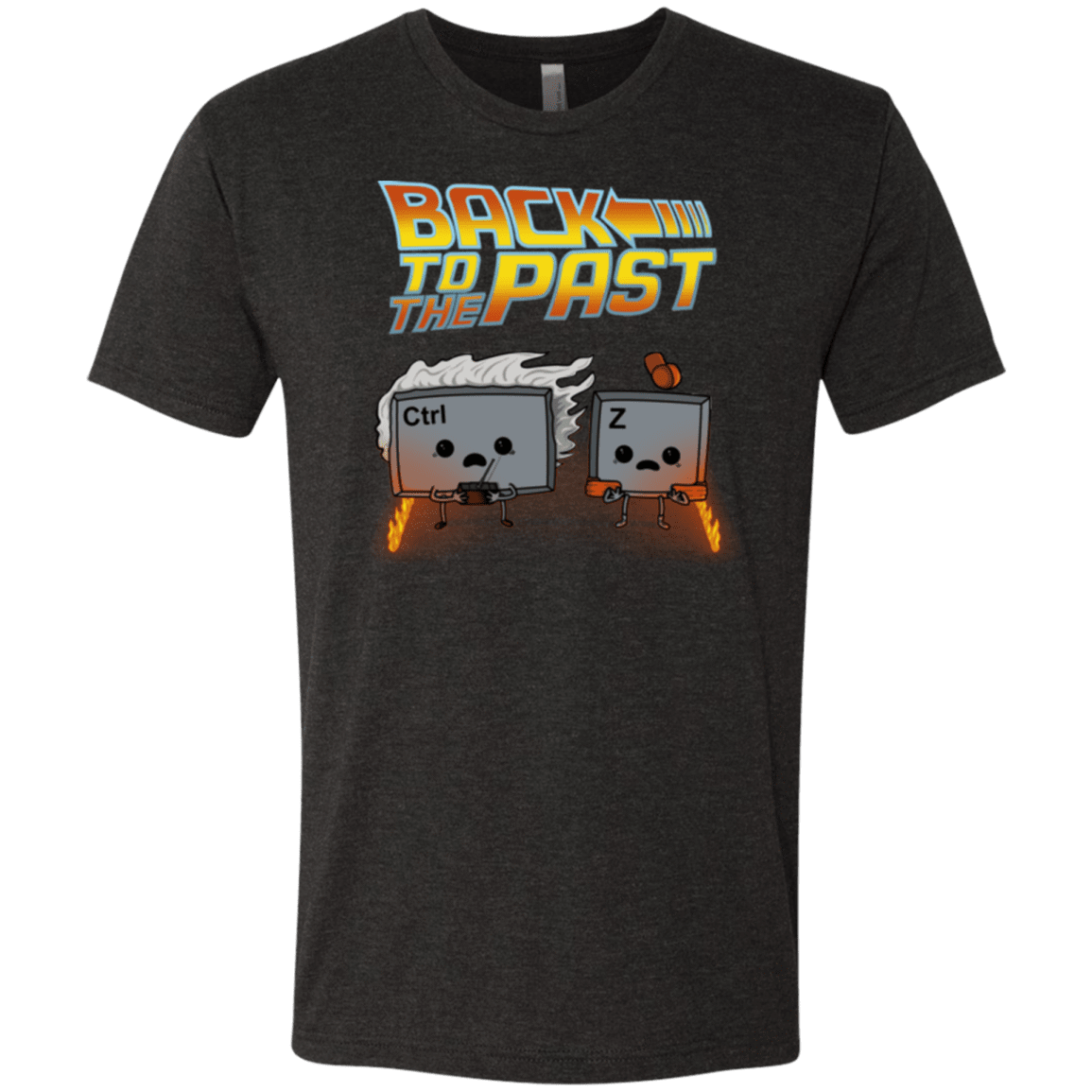 T-Shirts Vintage Black / Small Back To The Past Men's Triblend T-Shirt