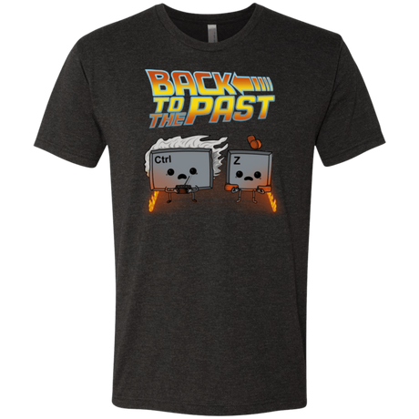 T-Shirts Vintage Black / Small Back To The Past Men's Triblend T-Shirt