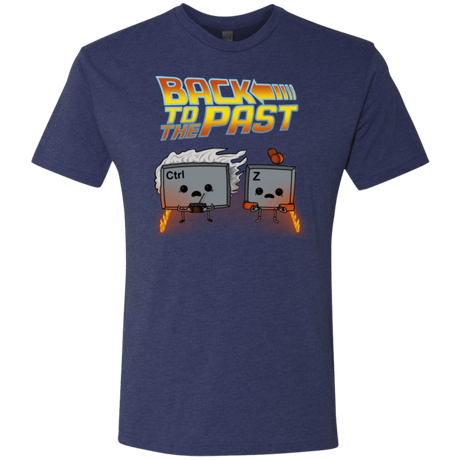 T-Shirts Vintage Navy / Small Back To The Past Men's Triblend T-Shirt