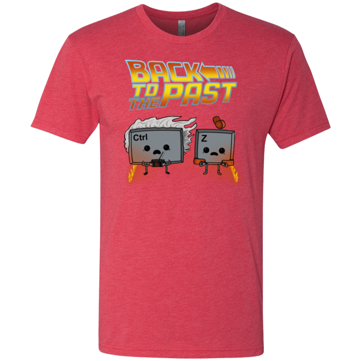 T-Shirts Vintage Red / Small Back To The Past Men's Triblend T-Shirt