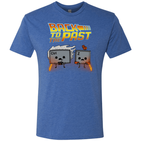 T-Shirts Vintage Royal / Small Back To The Past Men's Triblend T-Shirt