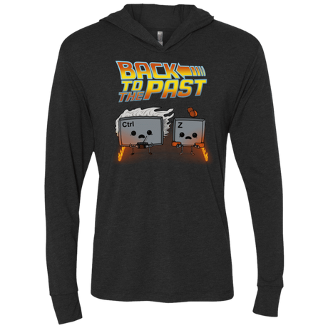 T-Shirts Vintage Black / X-Small Back To The Past Triblend Long Sleeve Hoodie Tee