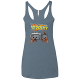 T-Shirts Indigo / X-Small Back To The Past Women's Triblend Racerback Tank