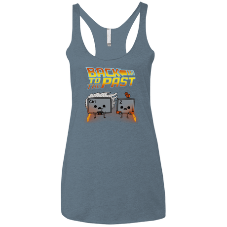 T-Shirts Indigo / X-Small Back To The Past Women's Triblend Racerback Tank