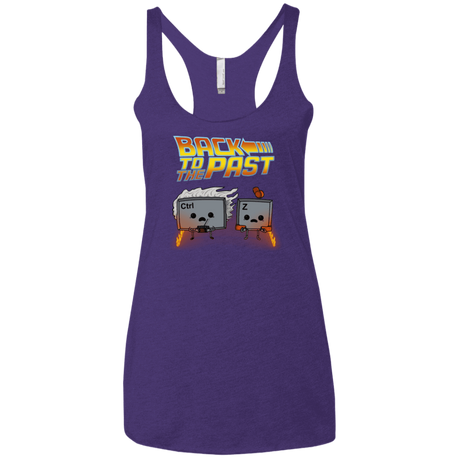 T-Shirts Purple Rush / X-Small Back To The Past Women's Triblend Racerback Tank