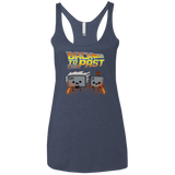 T-Shirts Vintage Navy / X-Small Back To The Past Women's Triblend Racerback Tank