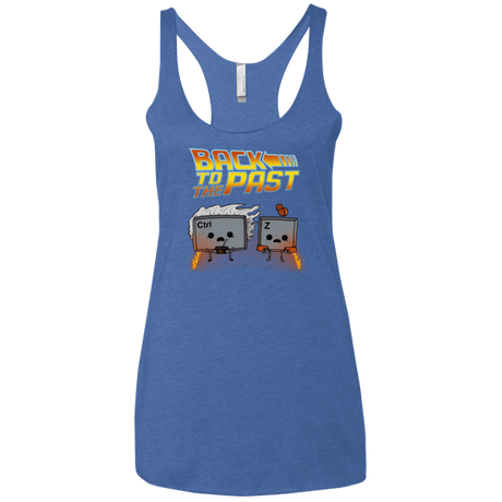 T-Shirts Vintage Royal / X-Small Back To The Past Women's Triblend Racerback Tank