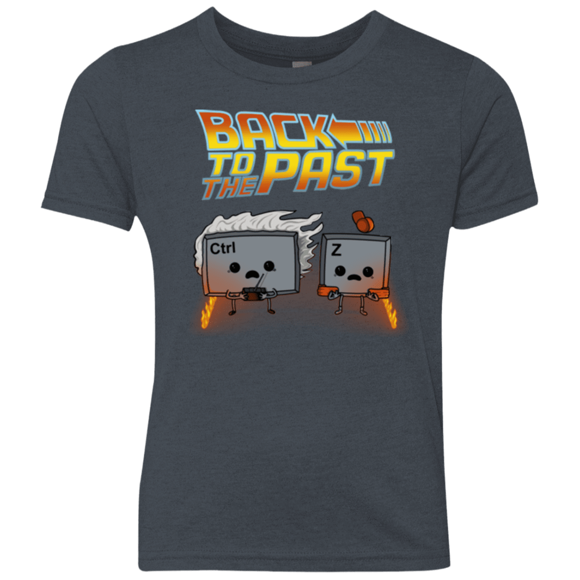 T-Shirts Vintage Navy / YXS Back To The Past Youth Triblend T-Shirt