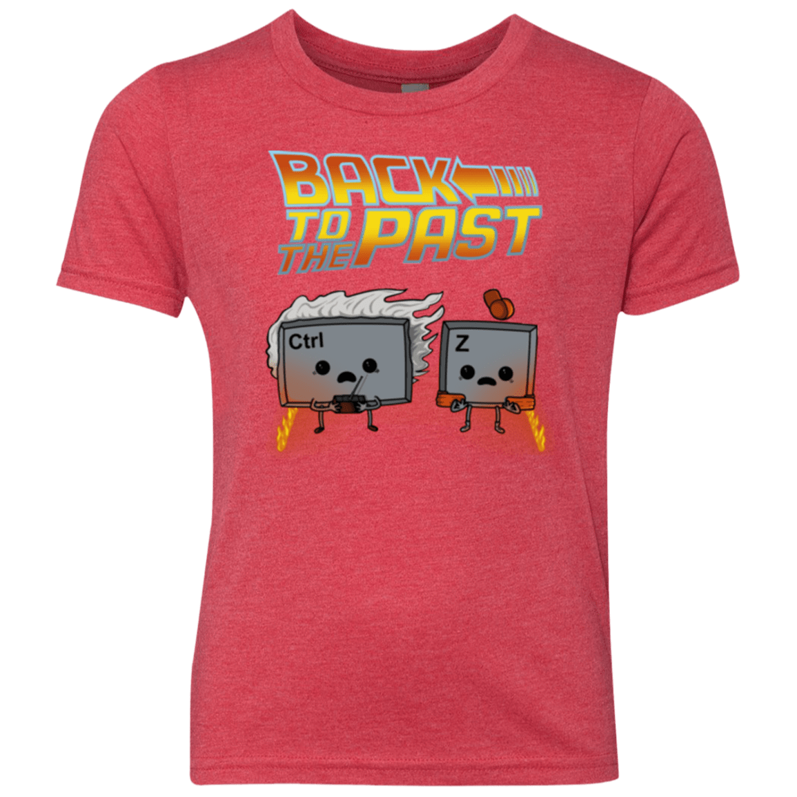 T-Shirts Vintage Red / YXS Back To The Past Youth Triblend T-Shirt