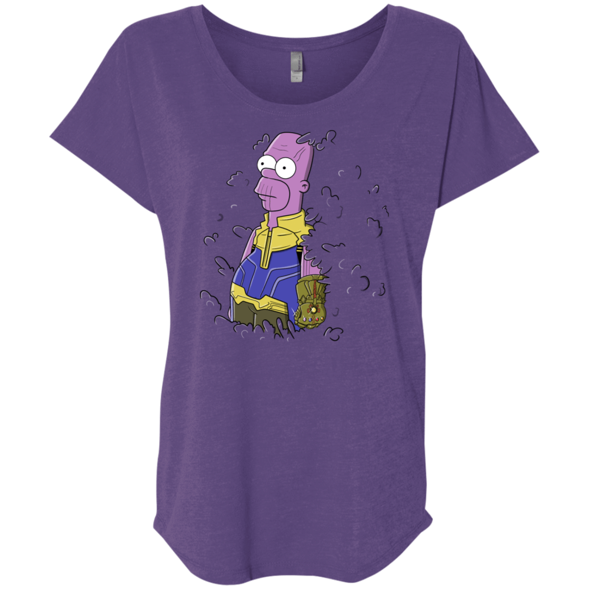 T-Shirts Purple Rush / X-Small Back to the Portal Triblend Dolman Sleeve