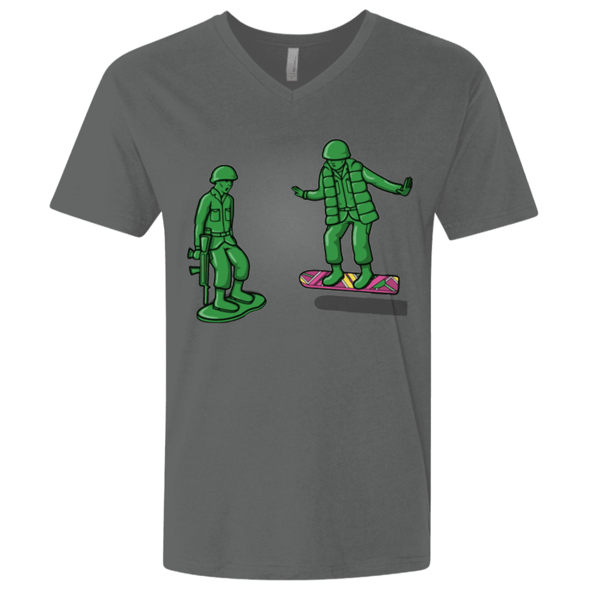 T-Shirts Heavy Metal / X-Small Back Toy The Future Men's Premium V-Neck