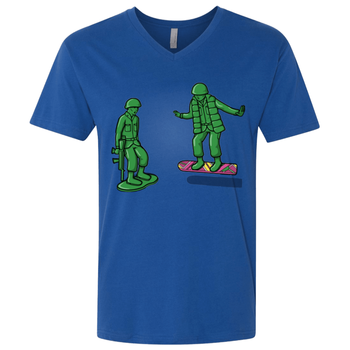 T-Shirts Royal / X-Small Back Toy The Future Men's Premium V-Neck