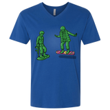 T-Shirts Royal / X-Small Back Toy The Future Men's Premium V-Neck