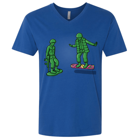 T-Shirts Royal / X-Small Back Toy The Future Men's Premium V-Neck