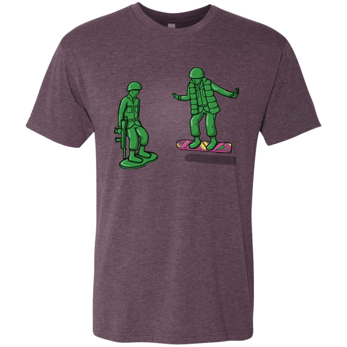 T-Shirts Vintage Purple / Small Back Toy The Future Men's Triblend T-Shirt