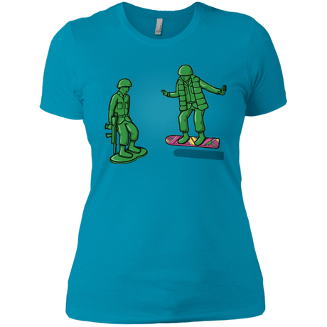 T-Shirts Turquoise / X-Small Back Toy The Future Women's Premium T-Shirt