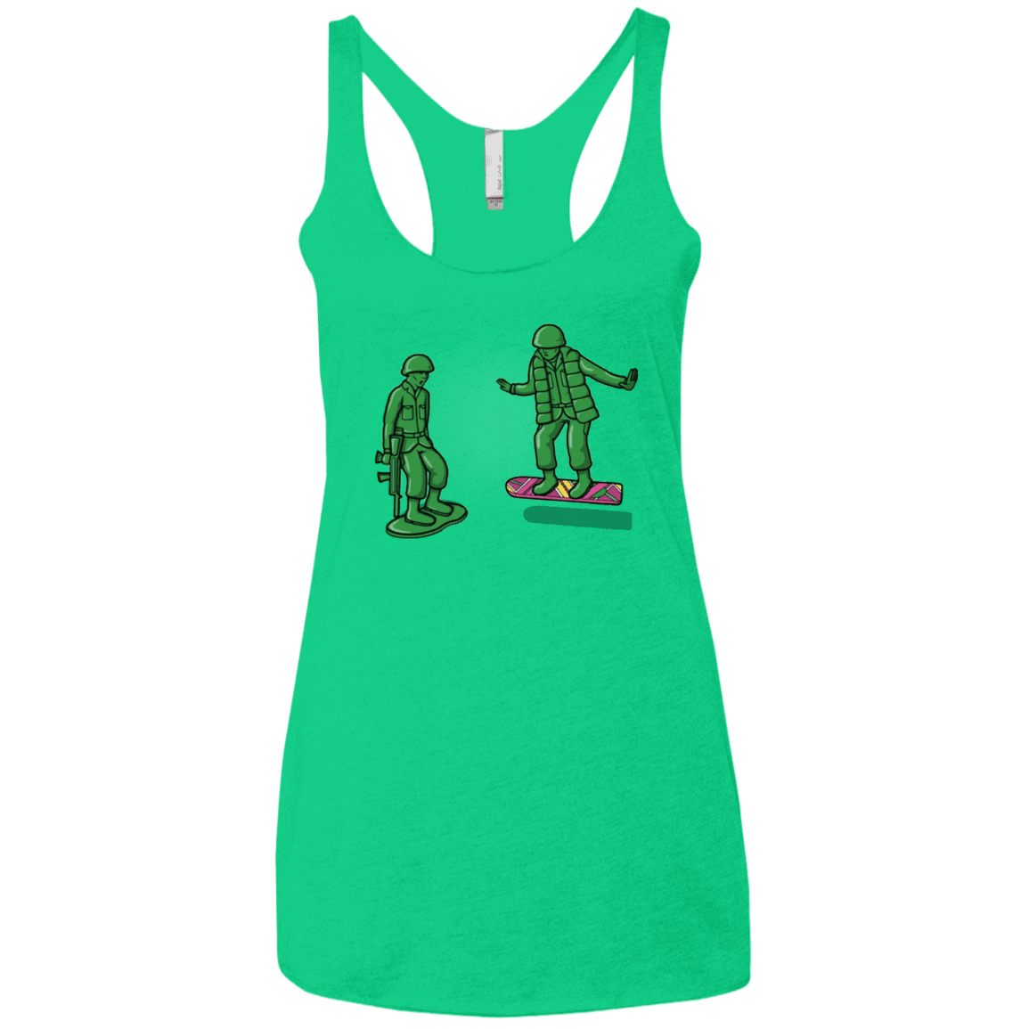 T-Shirts Envy / X-Small Back Toy The Future Women's Triblend Racerback Tank