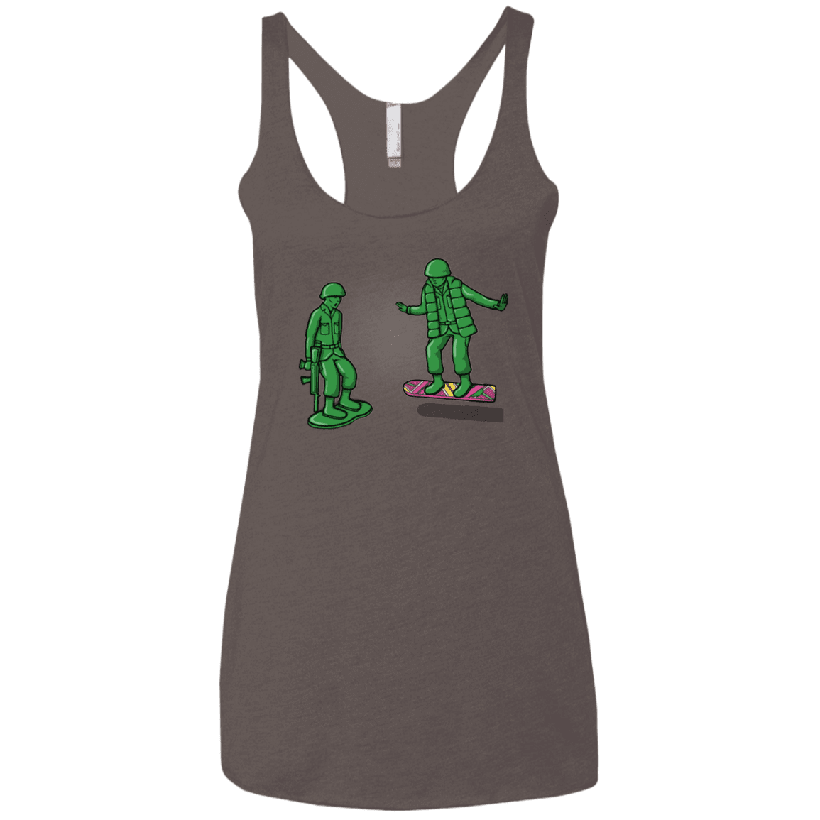 T-Shirts Macchiato / X-Small Back Toy The Future Women's Triblend Racerback Tank