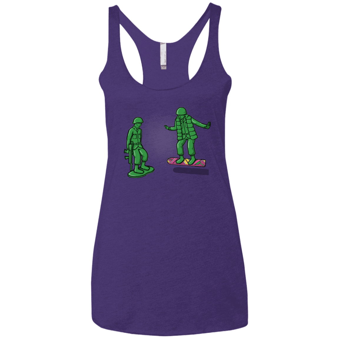 T-Shirts Purple Rush / X-Small Back Toy The Future Women's Triblend Racerback Tank