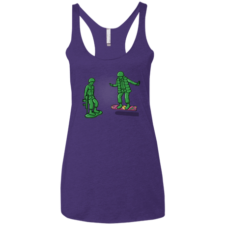 T-Shirts Purple Rush / X-Small Back Toy The Future Women's Triblend Racerback Tank