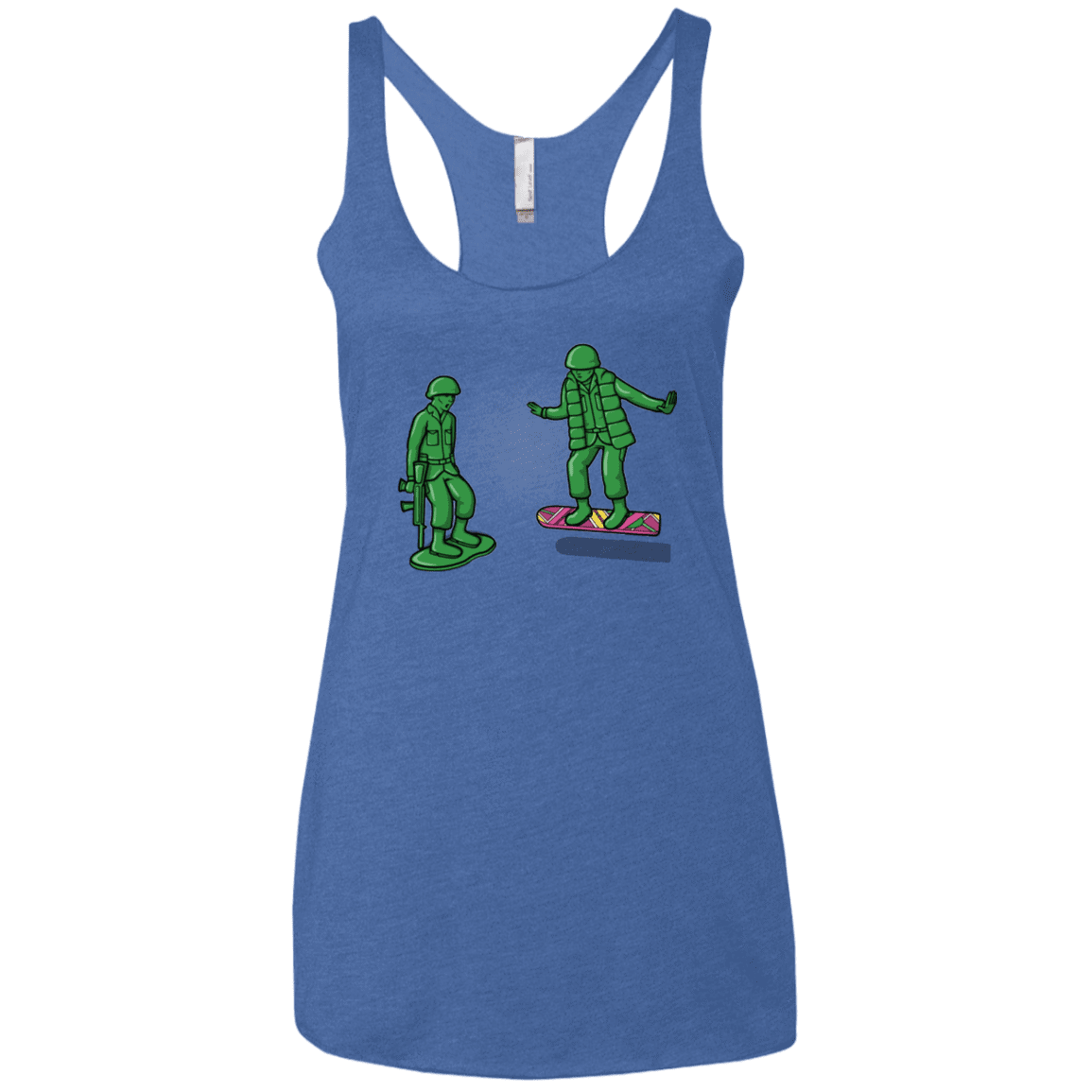 T-Shirts Vintage Royal / X-Small Back Toy The Future Women's Triblend Racerback Tank