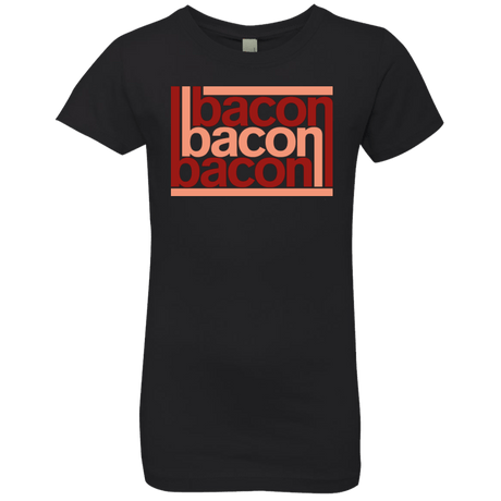 T-Shirts Black / YXS Bacon-Bacon-Bacon Girls Premium T-Shirt